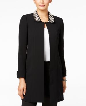 Tahari Asl Embellished Topper Jacket