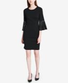 Calvin Klein Studded Bell-sleeve Dress