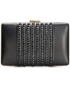 La Regale Rhinestone Stripe Minaudiere