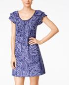 Alfani Flutter-sleeve Short Nightgown, Only At Macy's