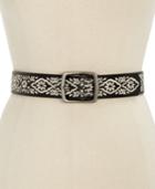 Inc International Concepts Floral Embroidered Belt, Created For Macy's