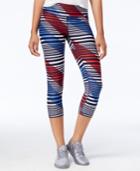 Tommy Hilfiger Striped Cropped Active Leggings