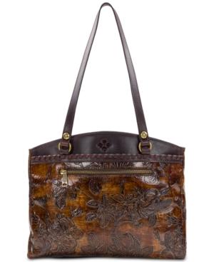 Patricia Nash Bark Leaves Poppy Tote, Created For Macy's