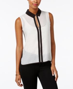 Tommy Hilfiger Contrast-trim Illusion Top