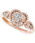 Le Vian Vanilla Diamond Heart Ring (5/8 Ct. T.w.) In 14k Rose Gold