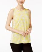 Kensie Crochet-trim Floral Top