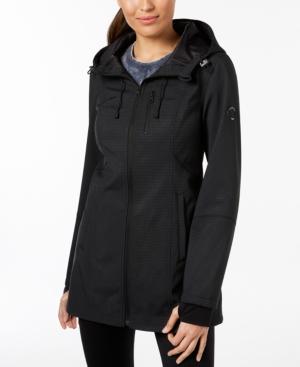 Nautica Printed Hooded Softshell Coat