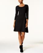 Nine West Ruffled Sweater Dress