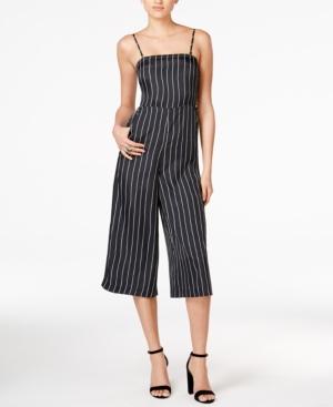 Armani Exchange Pinstriped Wide-leg Jumpsuit
