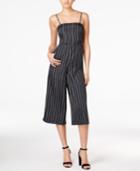 Armani Exchange Pinstriped Wide-leg Jumpsuit