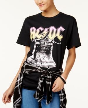 Hybrid Juniors' Cotton Ac/dc Graphic T-shirt