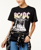 Hybrid Juniors' Cotton Ac/dc Graphic T-shirt