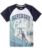 Superdry Men's Calif. State Graphic-print Raglan-sleeve T-shirt