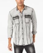 I.n.c. Men's Denim Moto Shirt, Created For Macy's