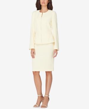 Tahari Asl Petite Zip-up Skirt Suit