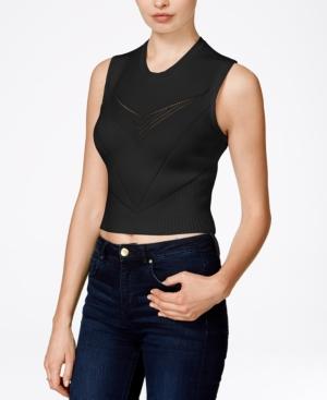 Rachel Rachel Roy Open-stitch Cropped Sweater Top