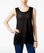 Style & Co. Crochet-hem Tank Top, Only At Macy's