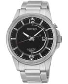 Seiko Men's Kinetic Stainless Steel Bracelet Watch 41mm Ska671