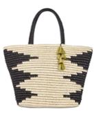 I.n.c. Willoww Stripe Tribal Straw Tote, Created For Macy's
