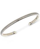 Degs & Sal Men's Dotted Cuff Bracelet In Sterling Silver