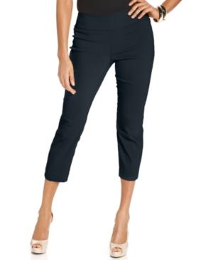 Alfani Tummy-control Pull-on Capri Pants, Only At Macy's