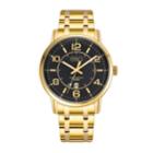 Men's Esq0252 Gold-tone Ip Stainless Steel Bracelet Watch With Black Dial
