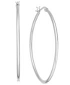 Essentials Polished Oval Hoop Earrings