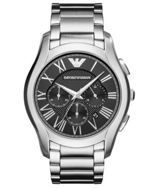 Emporio Armani Men's Chronograph Valente Stainless Steel Bracelet Watch 45mm