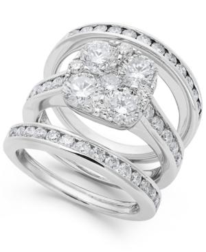 Diamond Engagement Ring Bridal Set In 14k Gold (3-3/4 Ct. T.w.)