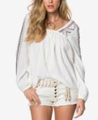 O'neill Juniors' Sidra Embroidered Peasant Top