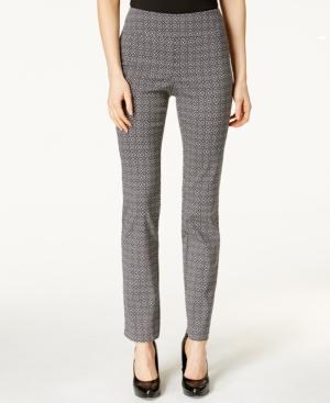 Charter Club Patterned Cambridge Slim Ankle Pants, Only At Macy's
