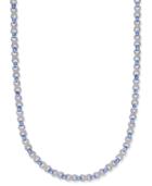 Tanzanite (12-1/2 Ct. T.w.) & Diamond Accent Collar Necklace In Sterling Silver