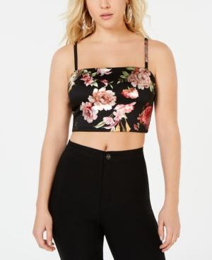 Material Girl Juniors' Floral-print Crop Top, Created For Macy's