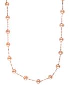 Effy Cultured Freshwater Pearl Station Necklace In 14k Gold (5-1/2mm)