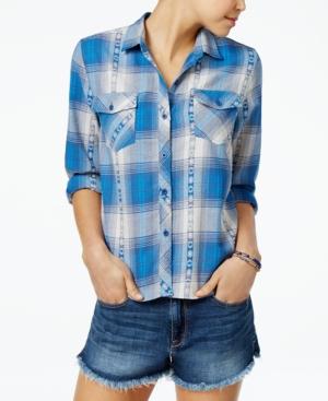 Volcom Juniors' Kindling Cotton Plaid Shirt