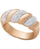 Diamond San Marco Ring (1/4 Ct. T.w.) In Sterling Silver, 18k Gold-plated Sterling Silver, Or 18k Rose Gold-plated Sterling Silver