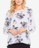 Vince Camuto Delicate Bouquet Printed Blouse