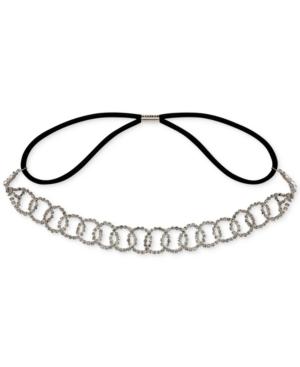 Say Yes To The Prom Silver-tone Crystal Link Headband