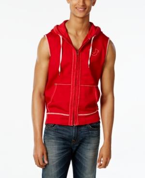True Religion Men's Sleeveless Hoodie