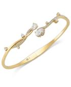 Eliot Danori Gold-tone Pave Crystal Vine Hinge Bracelet