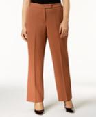 Kasper Stretch Crepe Straight-leg Pants