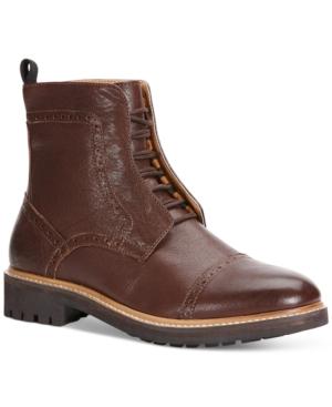 Calvin Klein Jeans Tristram Cap Toe Lace-up Boots Men's Shoes