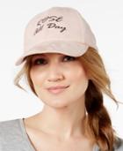 Steve Madden Rose Day Faux-suede Baseball Cap