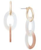 I.n.c. Gold-tone Resin Stone Link Drop Earrings, Created For Macy's