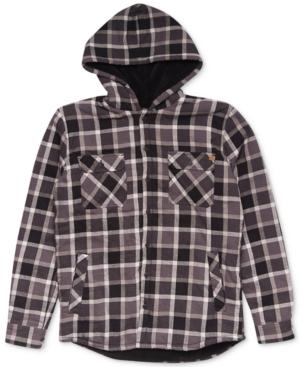 Rip Curl Men's Pacheco Plaid Fleece-lined Flannel Hoodie