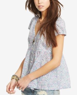 Denim & Supply Ralph Lauren Floral-print Buttoned Blouse