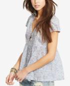 Denim & Supply Ralph Lauren Floral-print Buttoned Blouse