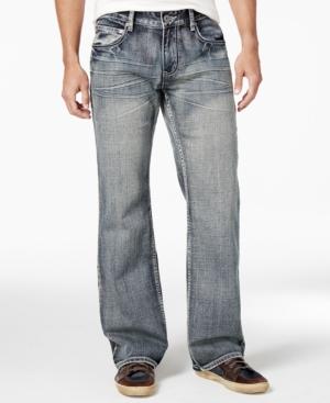 Inc International Concepts Men's Garvey Relaxed-fit Dark Wash Jeans, Only At Macy's