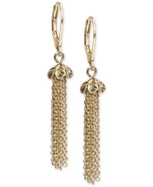 Lonna & Lilly Gold-tone Fringe Drop Earrings