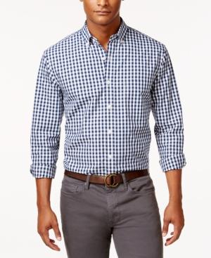 Club Room Men's Gingham Long-sleeve Shirt